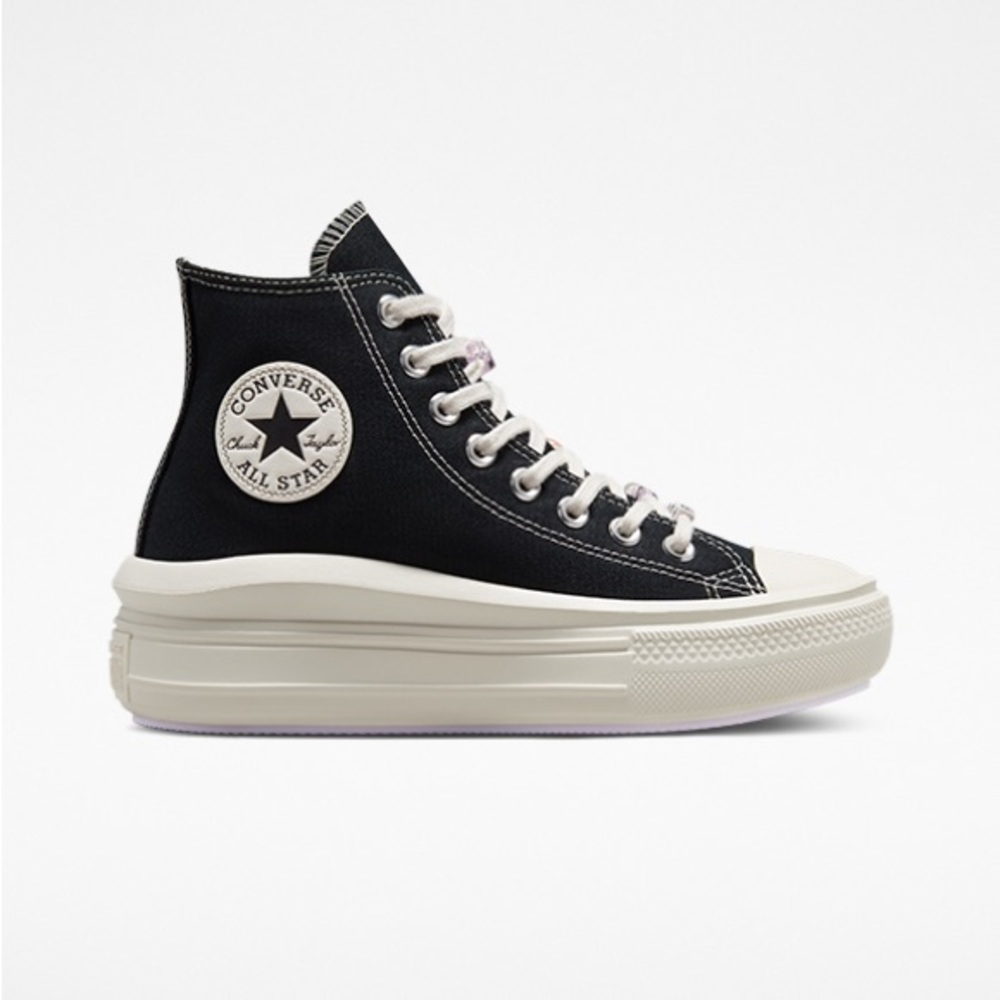 Chuck Taylor All Star Move Platform W9.5 black DIY beads